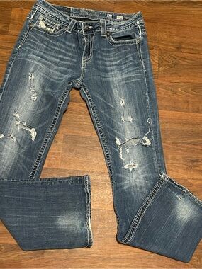 Miss Me Easy Boot Distressed Size 30x33